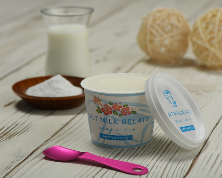 塩ミルクジェラート（宮城島産）