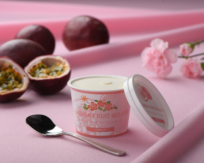パッションフルーツジェラート（糸満市・恩納村産）